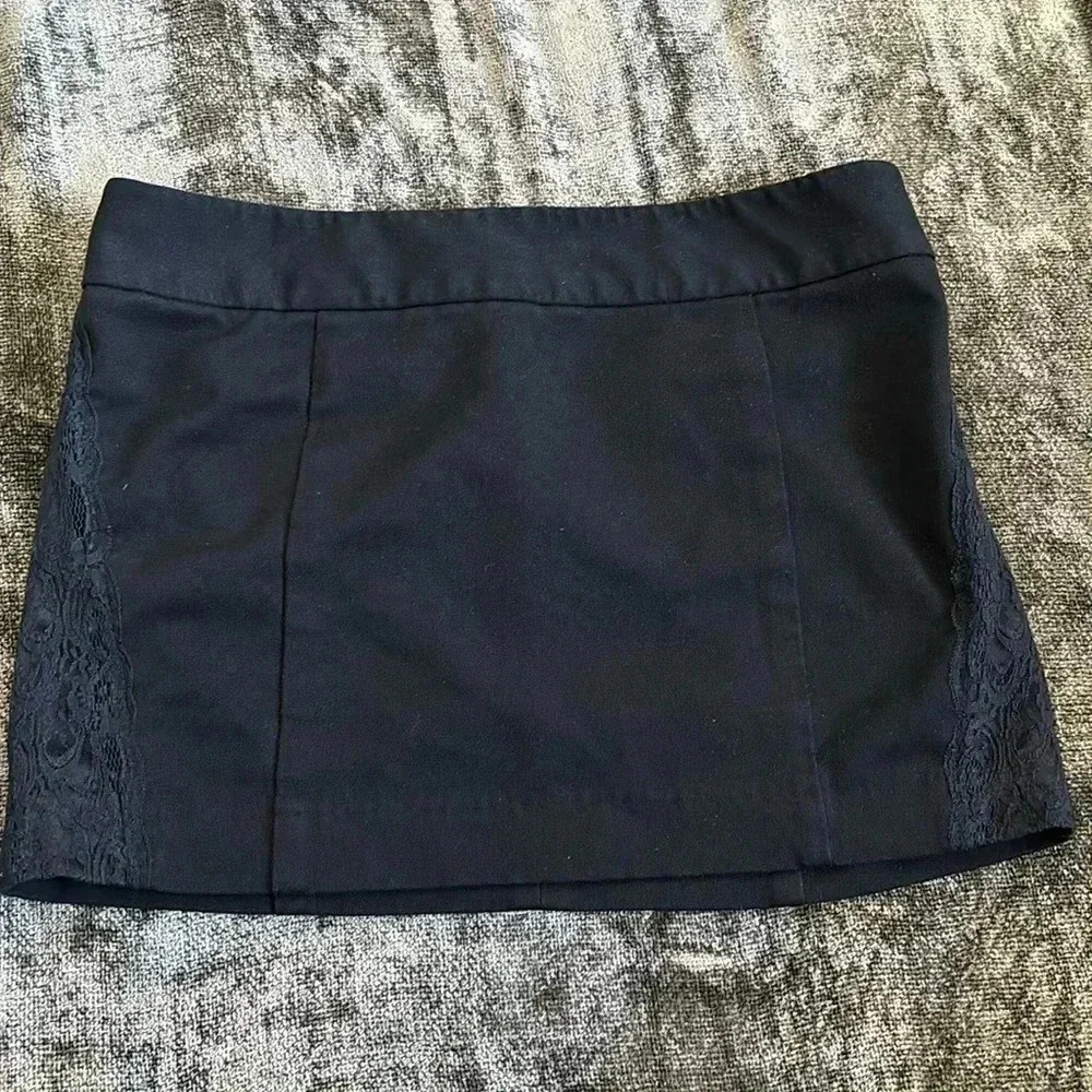 Express black mini skirt stretch size 2